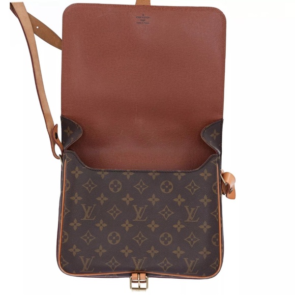 Louis Vuitton M51252 Cartouchiere GM Brown Monogram Leather Shoulder Bag - Picture 11 of 13